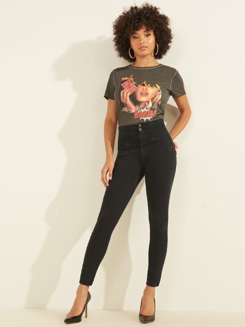 Guess Eco Shape-Up Corset Skinny Jeans. 4