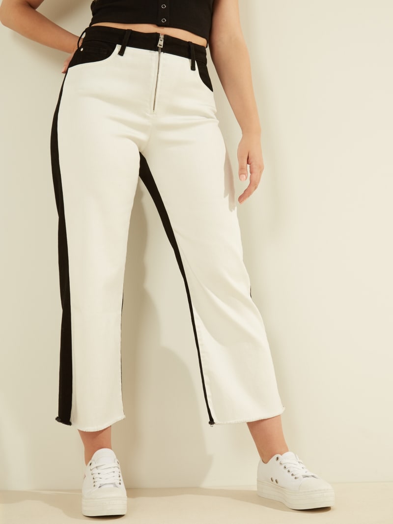guess color block jeans