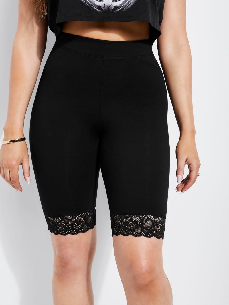 lace biker shorts