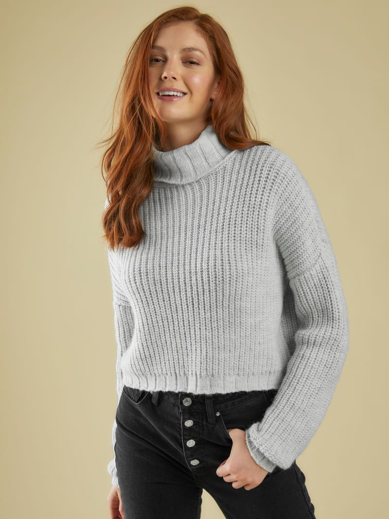 Cropped Turtleneck Sweater | GUESS