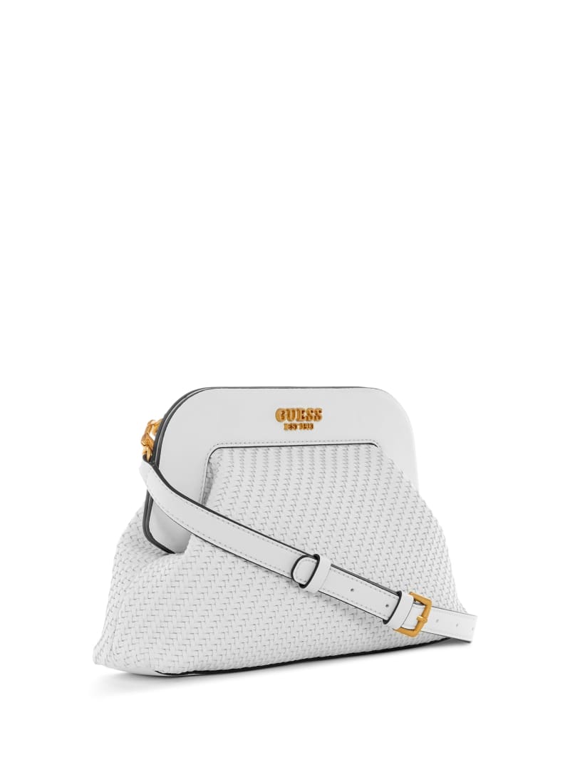 Abey Woven Frame Clutch | GUESS