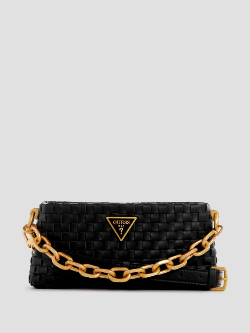 Lisbet Woven Mini Zip-Top Crossbody