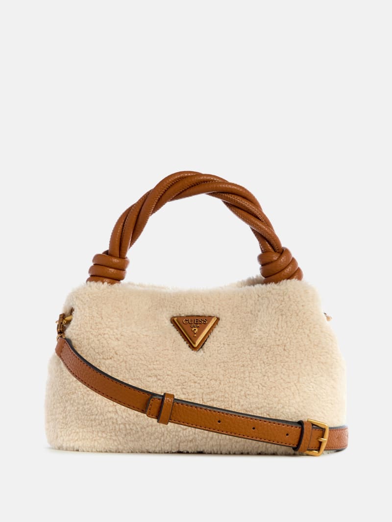 GUESS® Shaida Shearling Top-Handle Crossbody
