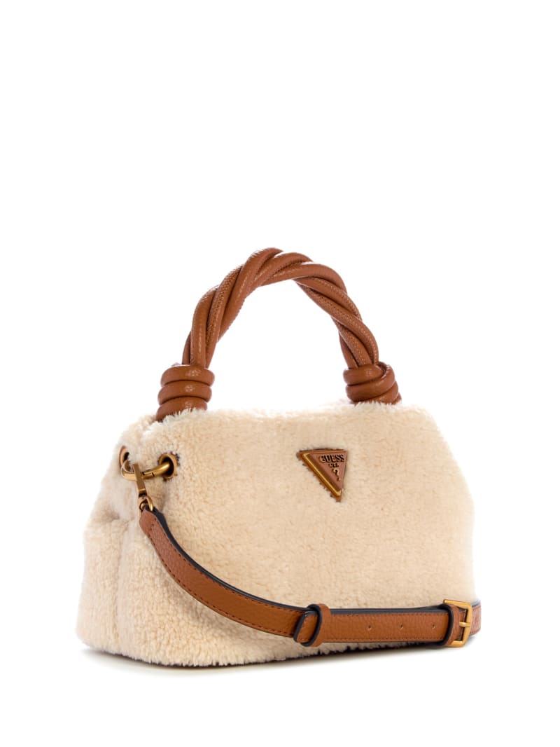 Shaida Shearling Top-Handle Crossbody