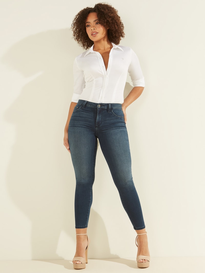 guess high waisted skinny jeans