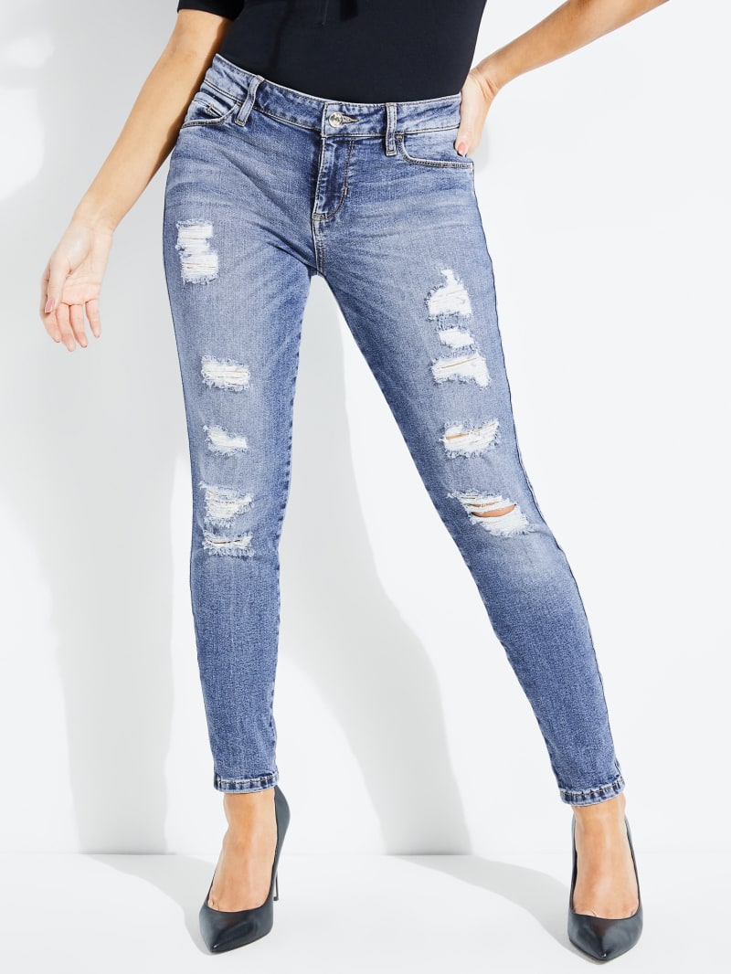 Destroyed Sexy Curve Skinny Jeans | GUESS Canada