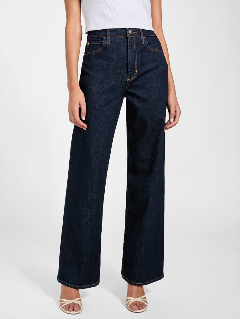 パンツ Guess usa low rise wide leg denim low-rise wide leg denim | GUESS