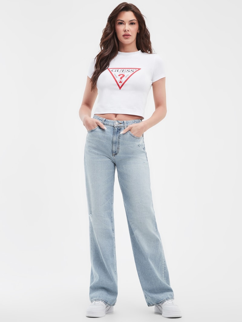 wannabemuse - *Exclusive release* Wannabe fit pelvic volume up life long  Flared slit pelvic pad jeans pelvic buckle denim pants tall women high  waist yellow teen pants Light Blue blue Dark Blue