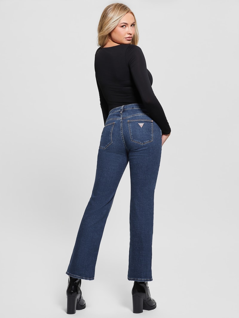 Bootcut Ultra-Low Rise Jeans in Cerise Wash, GUESS.ca