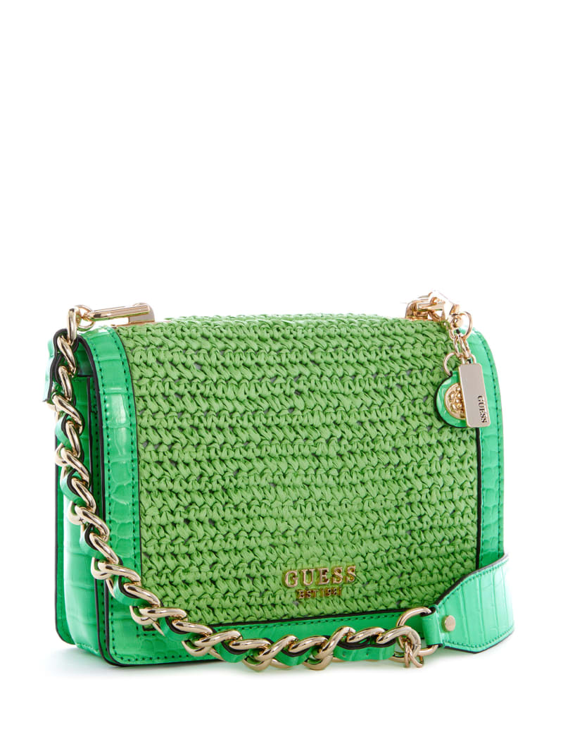 Guess lime green bag hot sale