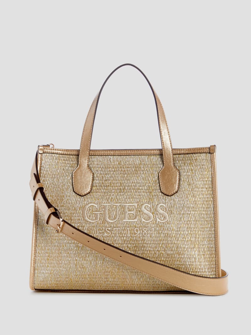 Gold guess handbag top