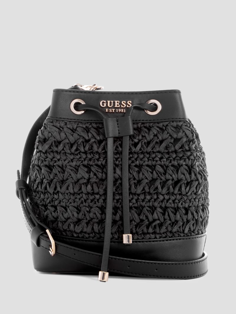 Sac seau en paille crochet Liguria