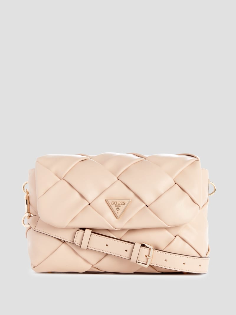 Zaina Woven Shoulder Bag | GUESS Canada