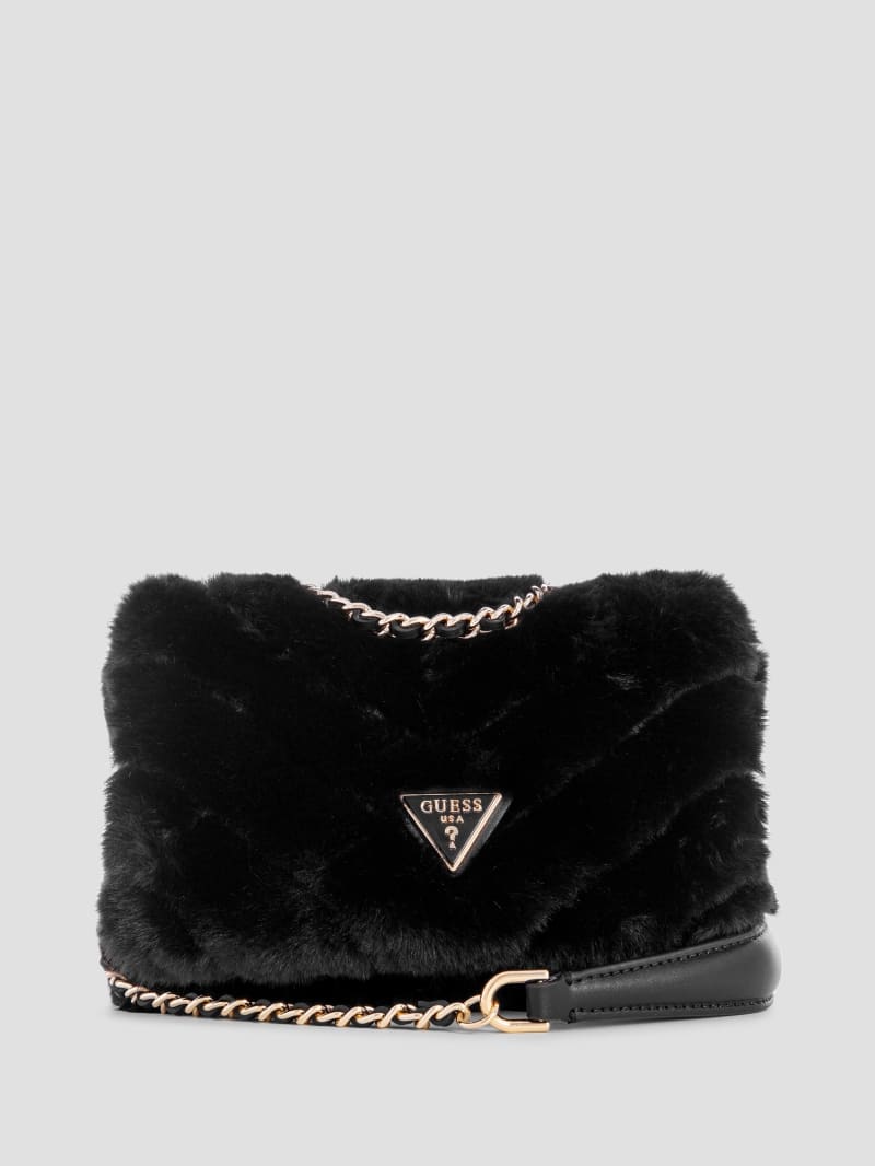 Katine Faux-Fur Mini Convertible Crossbody