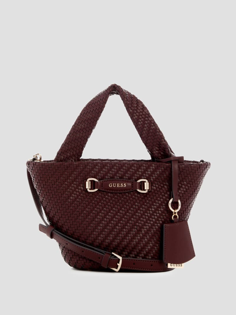 GUESS Francy Mini Tote Purple One Size