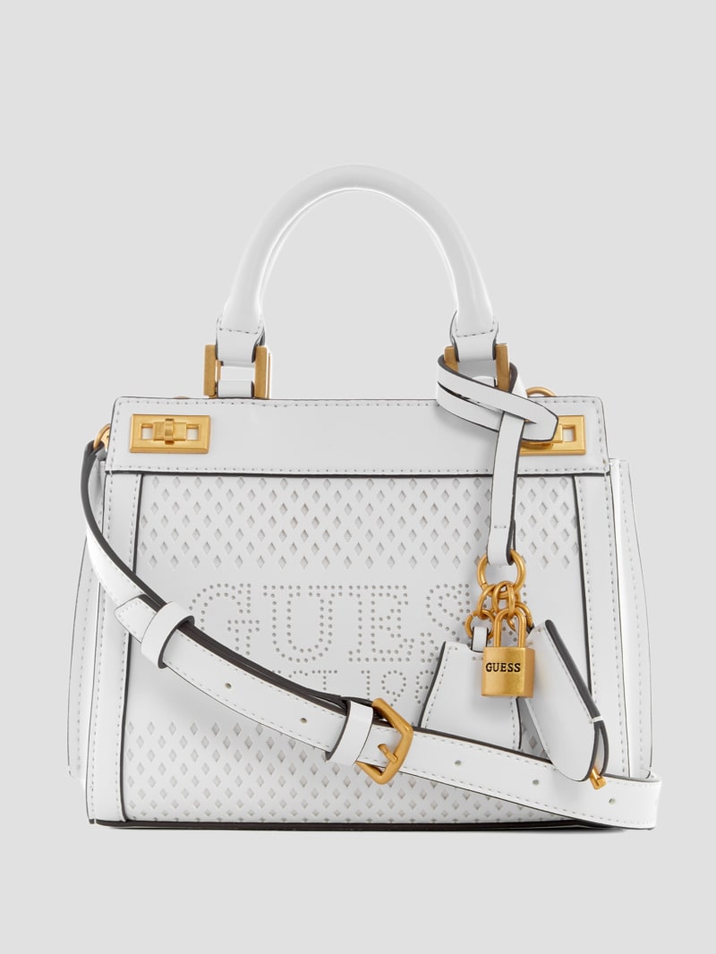 Katey Perforated Mini Satchel | GUESS Canada