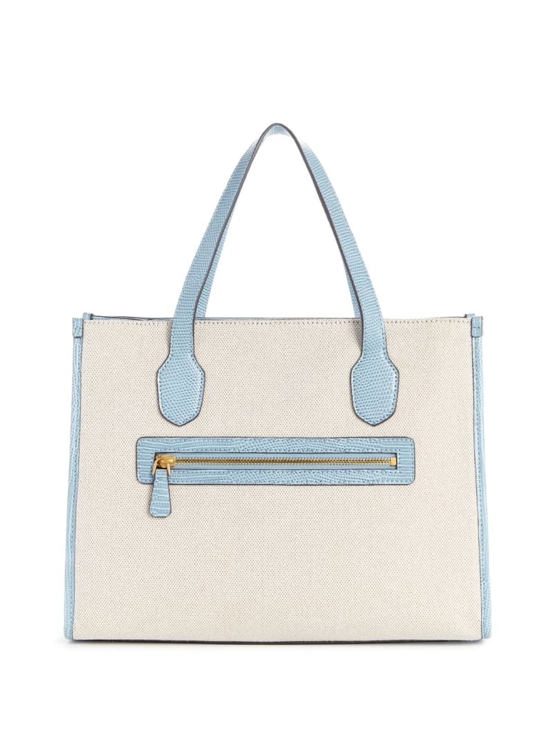 G Status Snake-Embossed Tote | GUESS