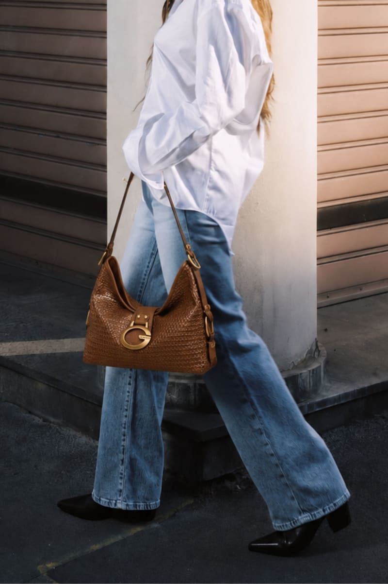 GUESS® Camden medium shoulder bag
