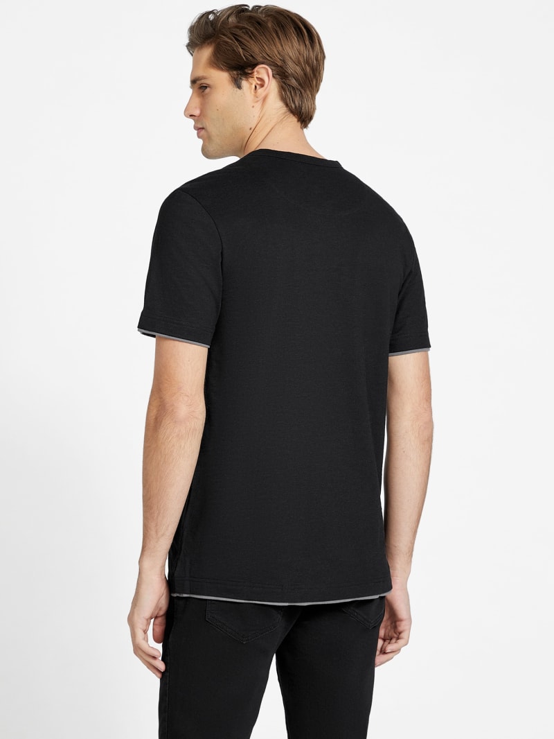 Tシャツ・カットソー BADBLOOD Script Logo Slim T-Shirt Black w-tee24-052 BADBLOOD(バッドブラッド) Tシャツ・カットソー(レディース