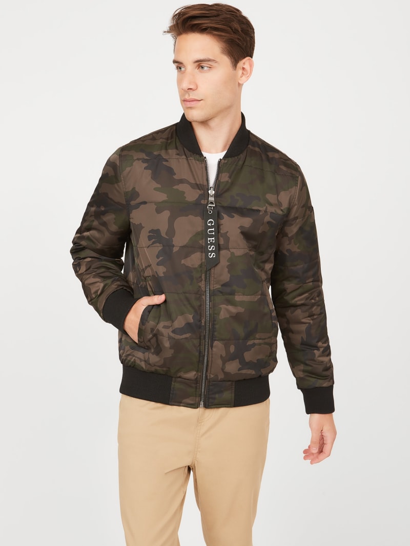 guess reversible bomber jacket