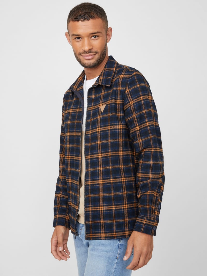 Guess plaid shirt clearance