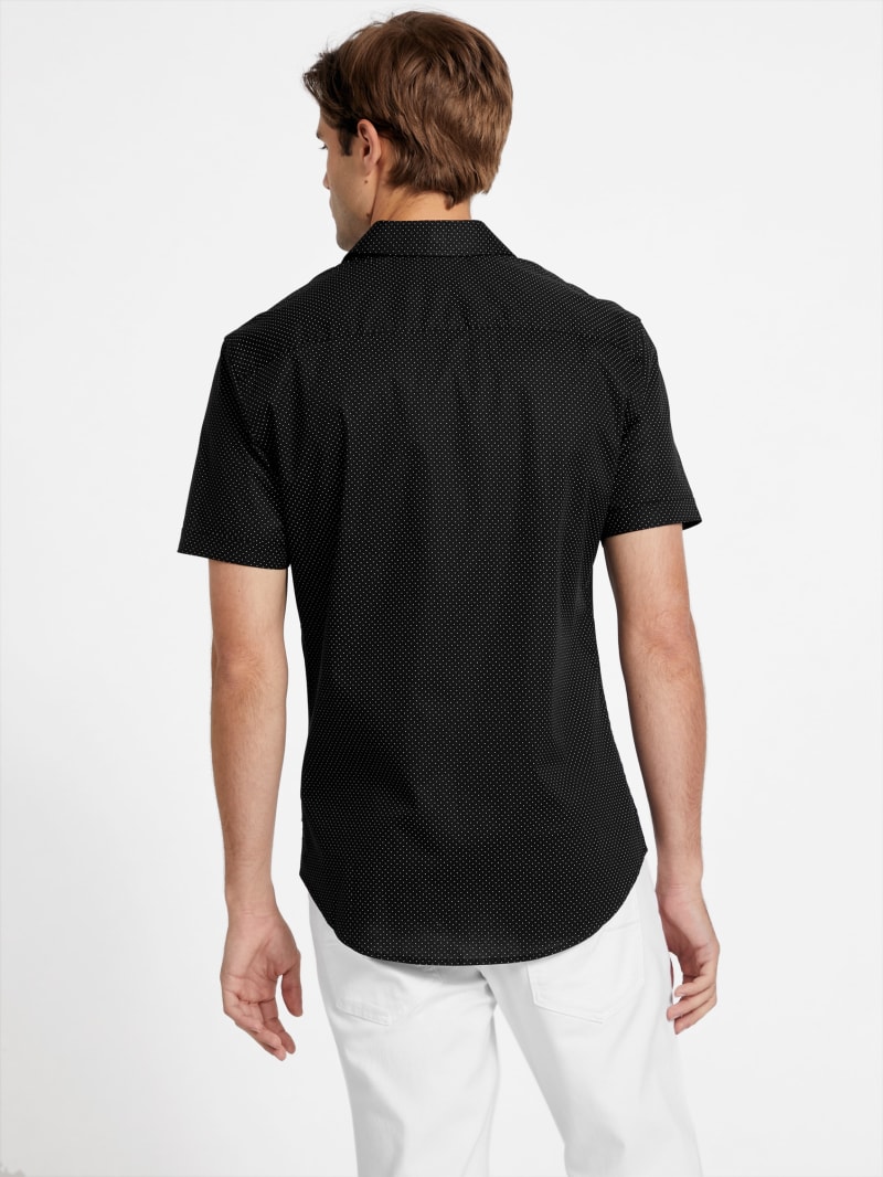 Black polka dot shirt mens shop