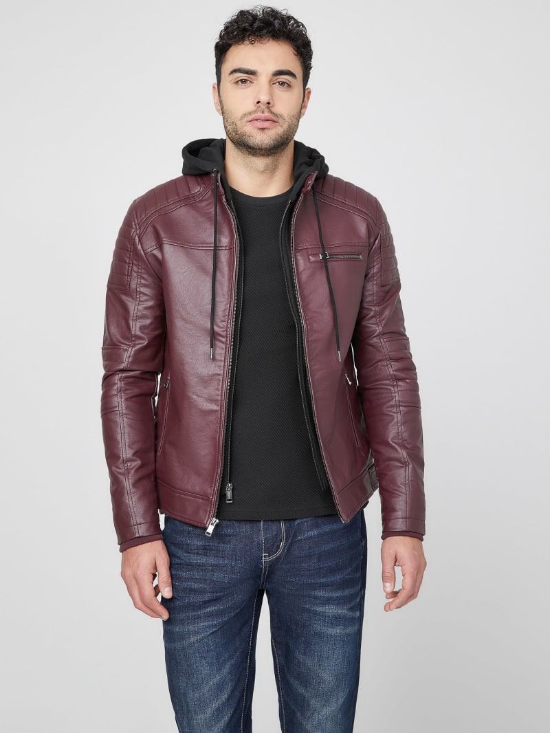 Daniel Faux-Leather Biker Jacket