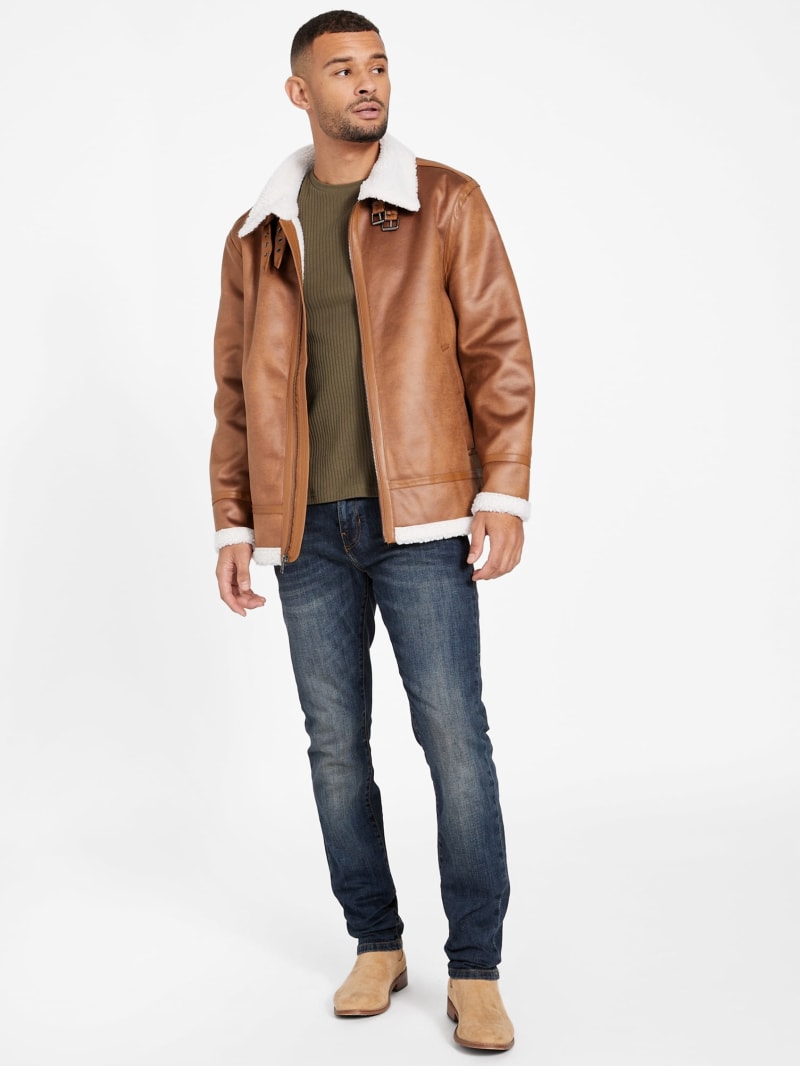 サントスピンク 完売品 BUDSPOOL FAUX LEATHER CAR COAT | ochge.org