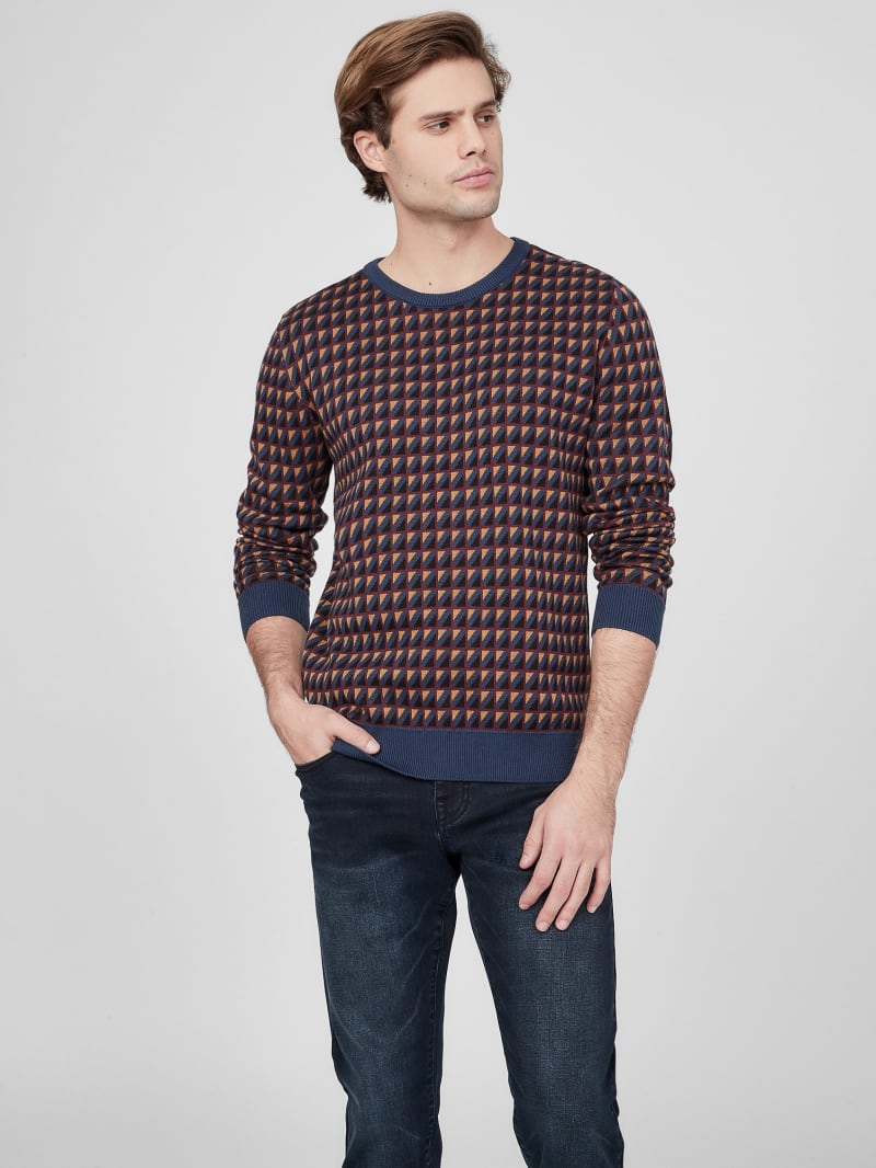 Manny Geometric Sweater