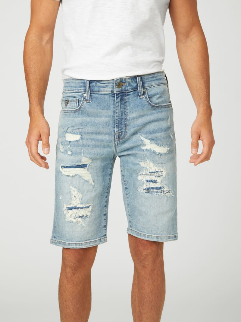 Burton Rip-and-Repair Denim Shorts | GUESS Factory