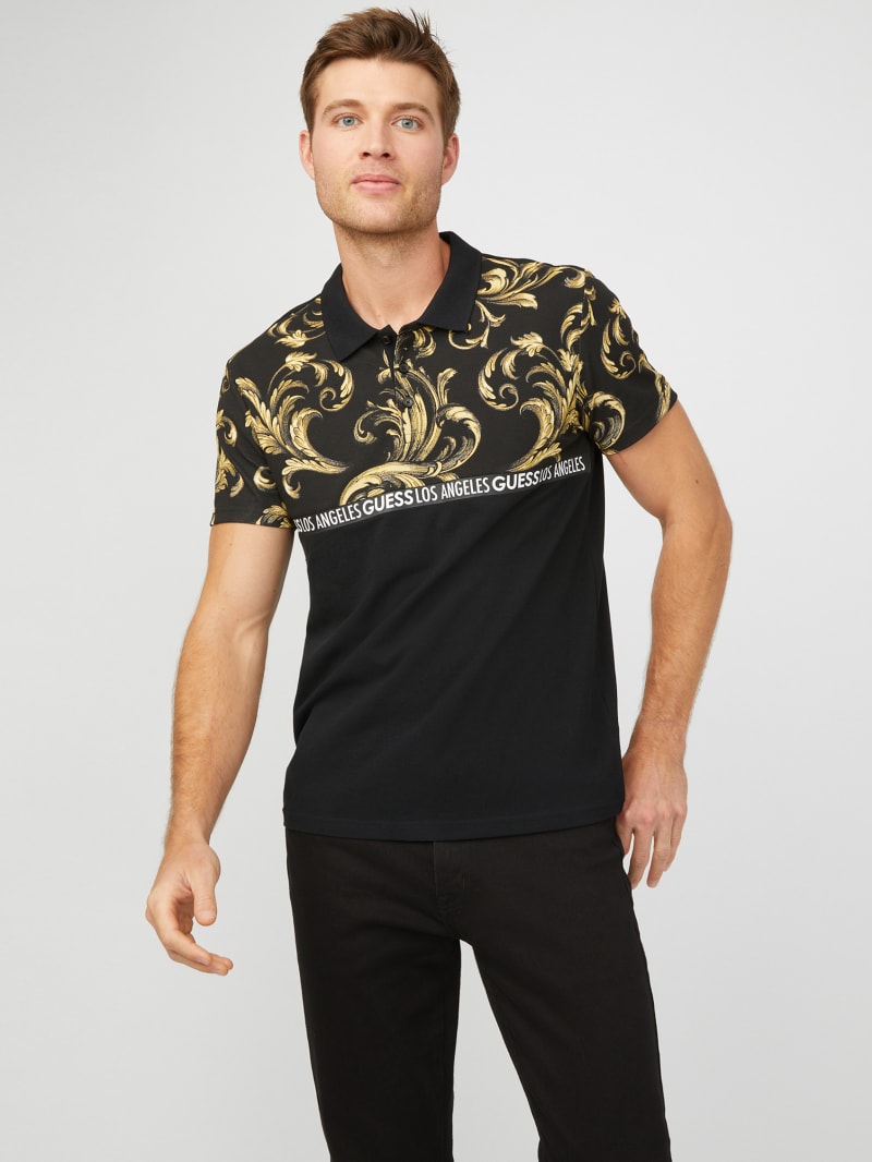 guess black polo
