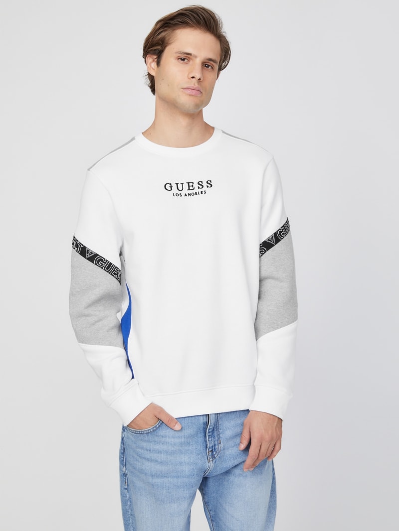 Eco Waylon Long-Sleeve Crewneck Tee | GUESS Factory