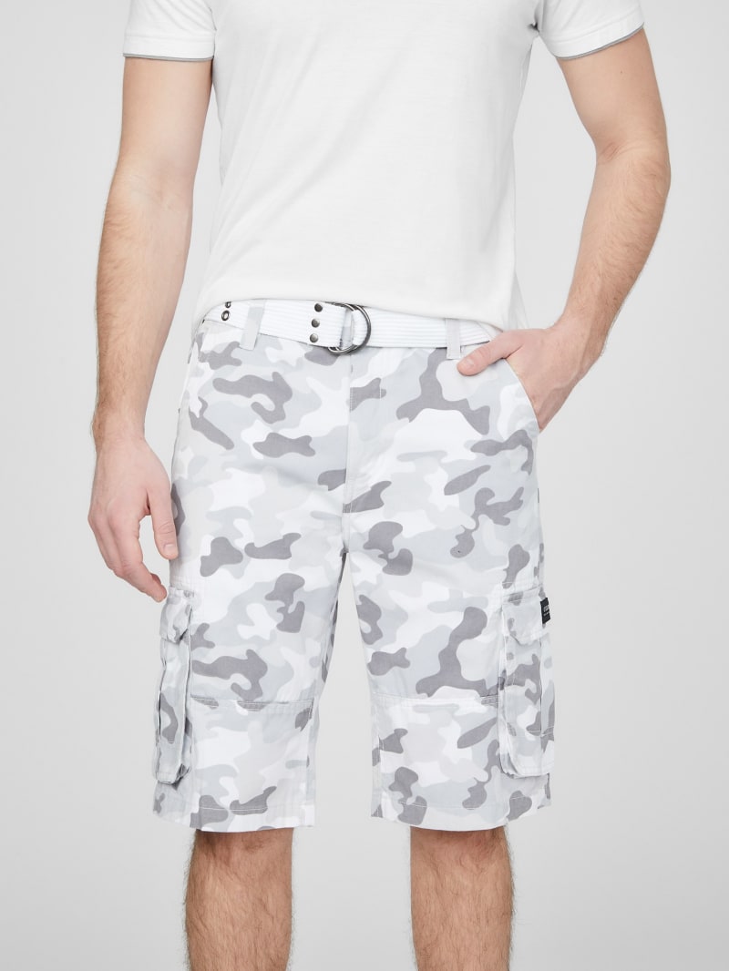 Camo shorts, Green camo, Casual, Cargo shorts