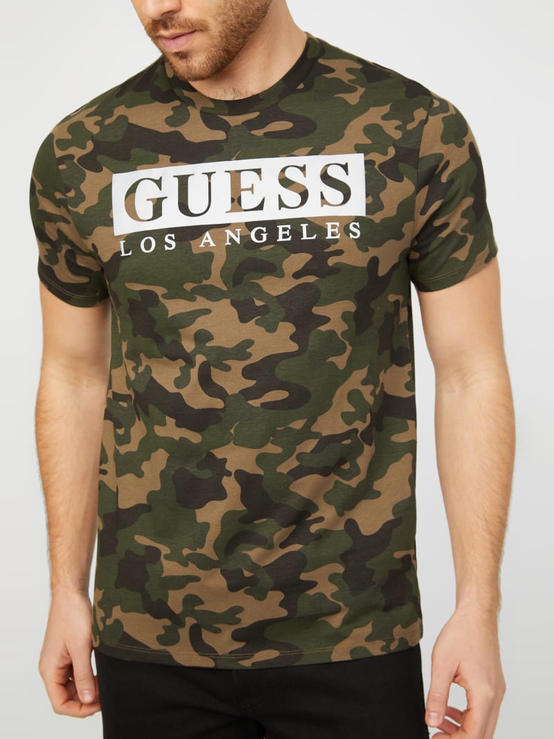 Guess camo sweatshirt clearance