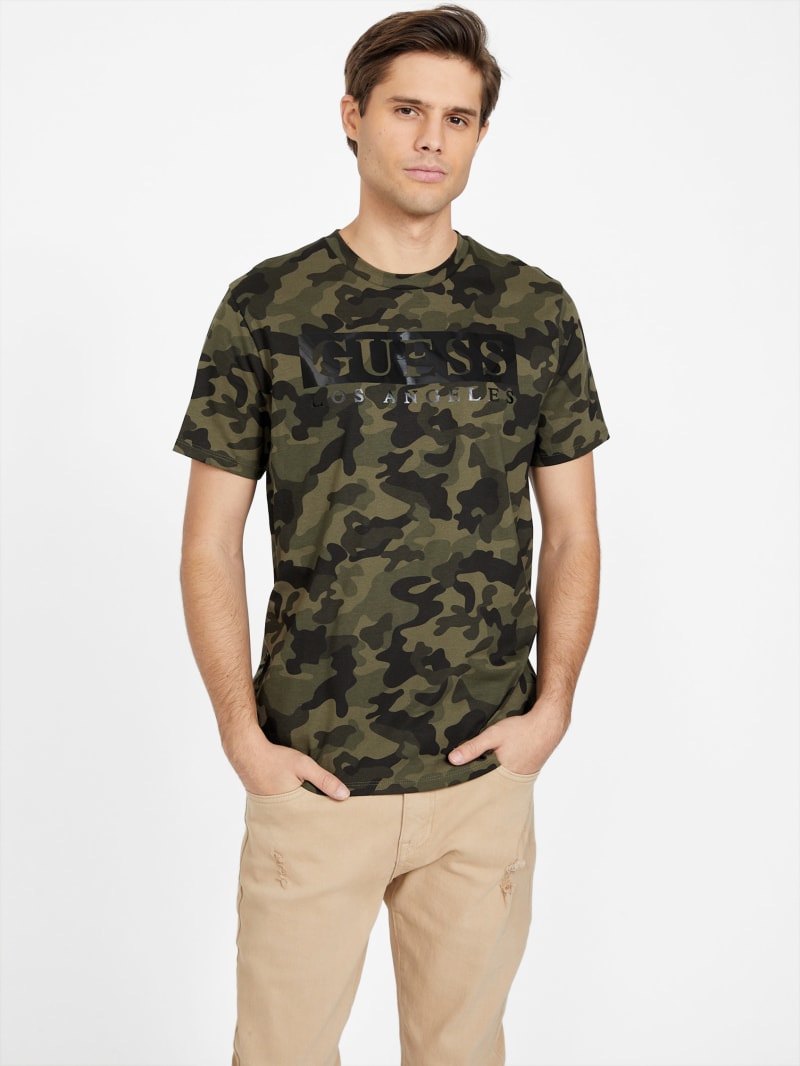 Greg Camo Reflective Tee GUESS Factory Ca