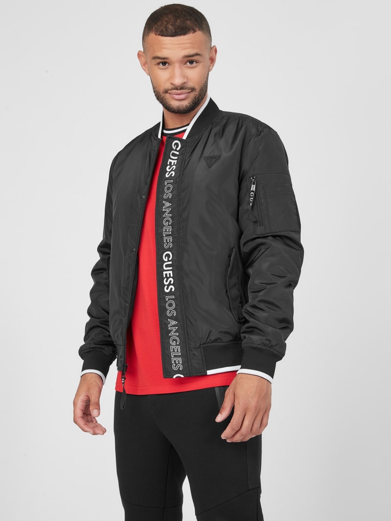 Liam Logo Bomber Jacket | GUESS Factory