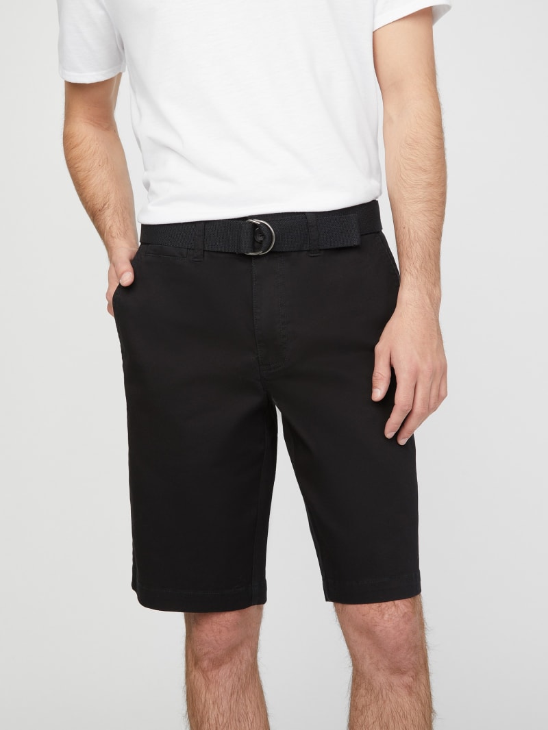 Abel Stretch Flat-Front Shorts