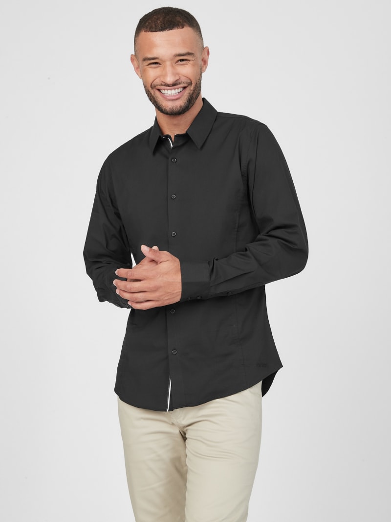Damon Poplin Shirt | GUESS Factory