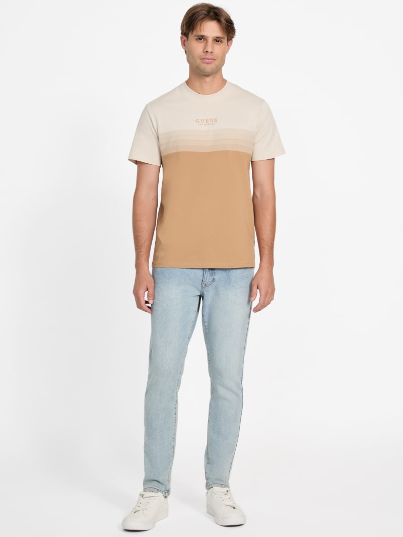 Tシャツ・カットソー GROVE 25ss JESSE KNIT TOP 洗える・日本製]シアーストレッチフライスモックネック