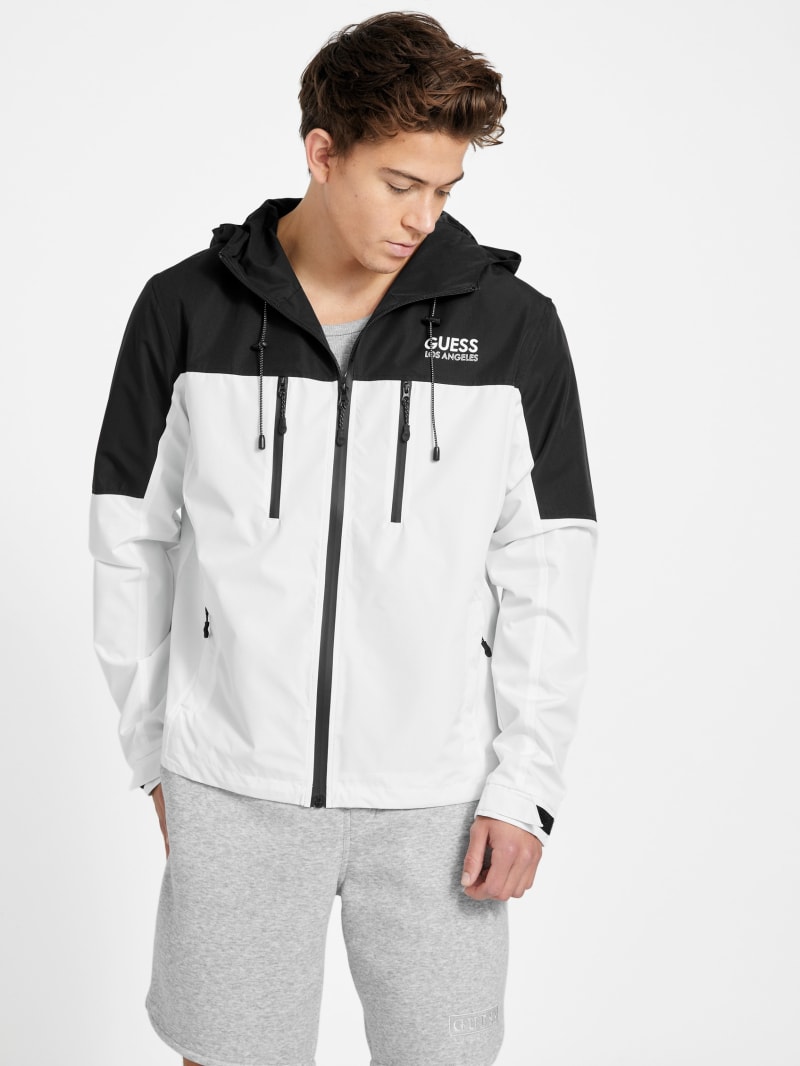 Guess hooded shop logo windbreaker