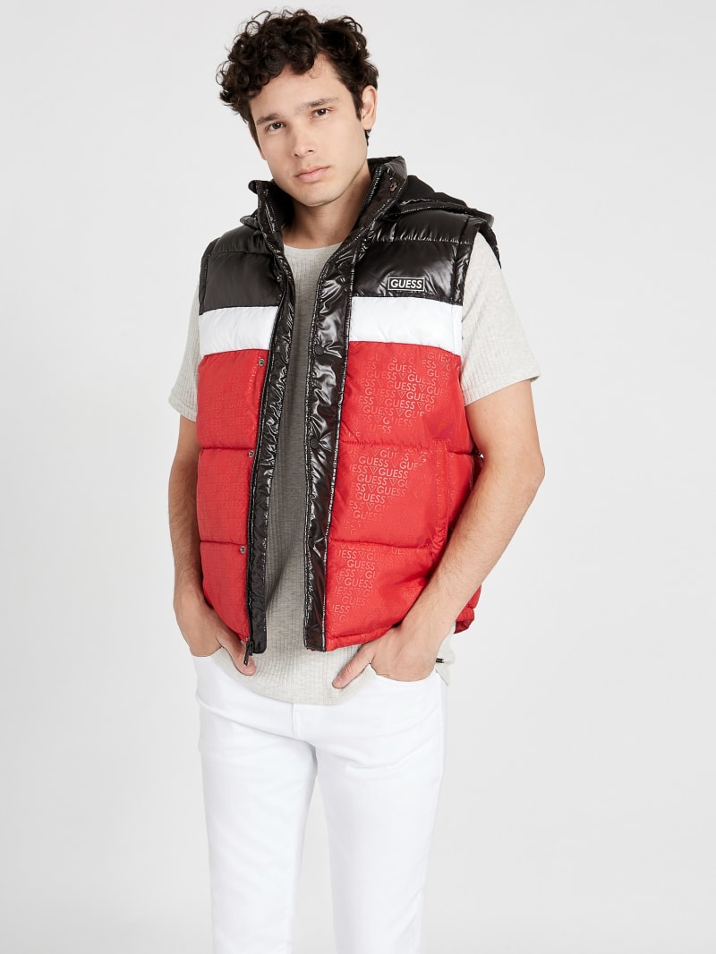 Eco Yung Color-Block Hooded Puffer Vest