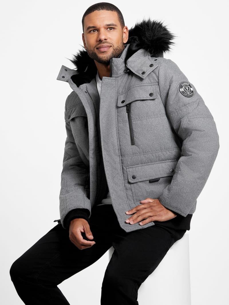Guess winter coat sales mens