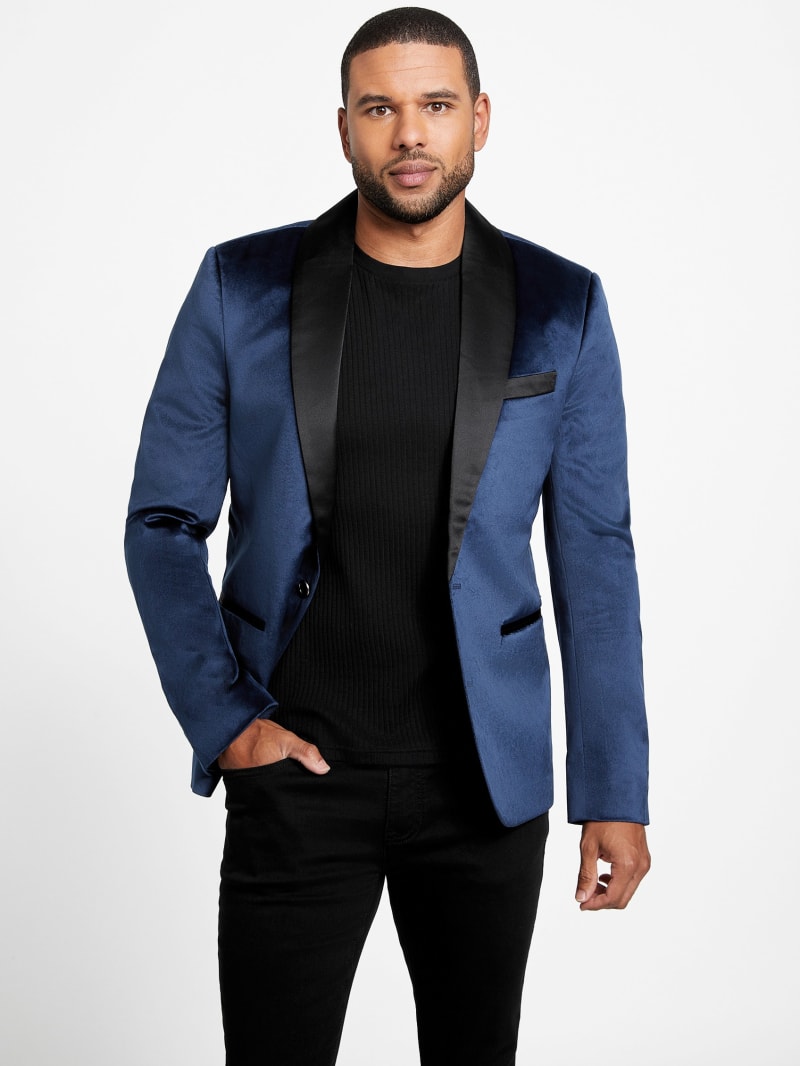 Raul Velvet Blazer | GUESS Factory