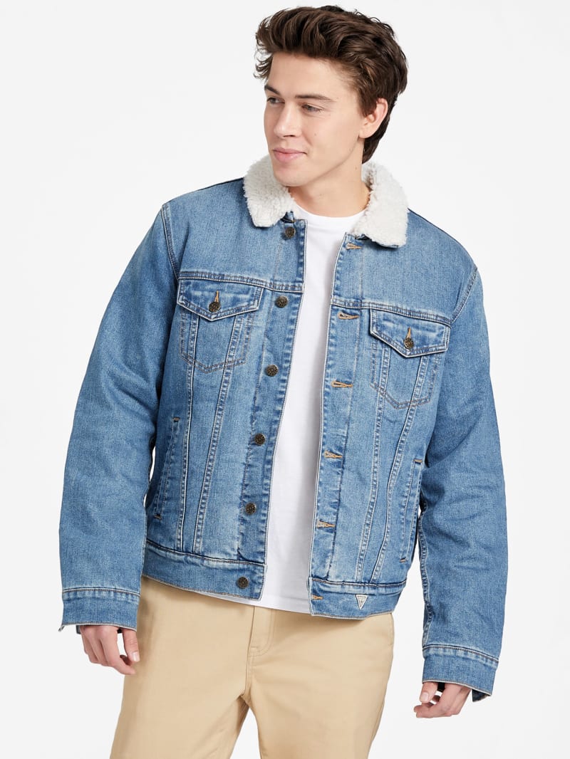 Factory Braun Sherpa Jacket Blue XL