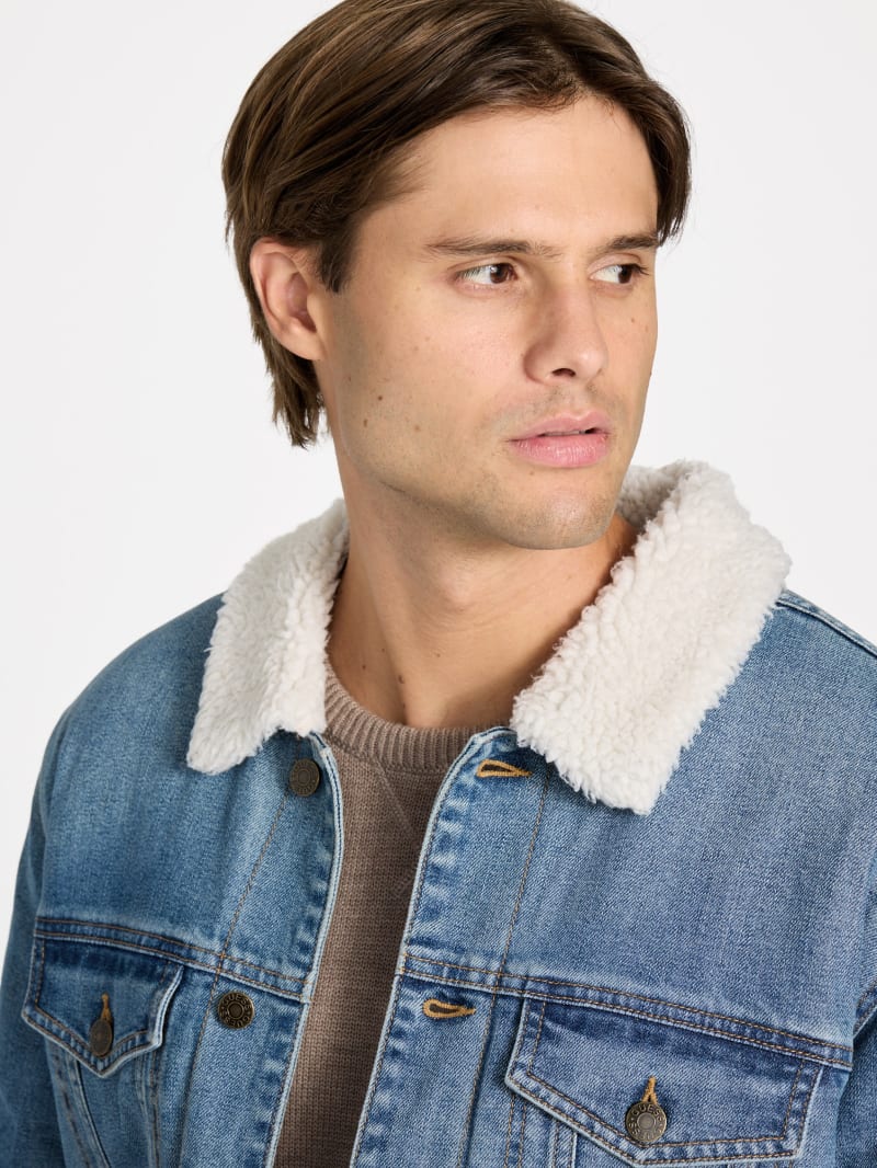 Braun Sherpa Jacket | GUESS Factory