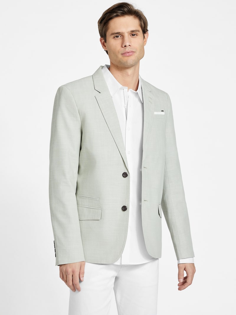 Sanders Chambray Blazer | GUESS Factory