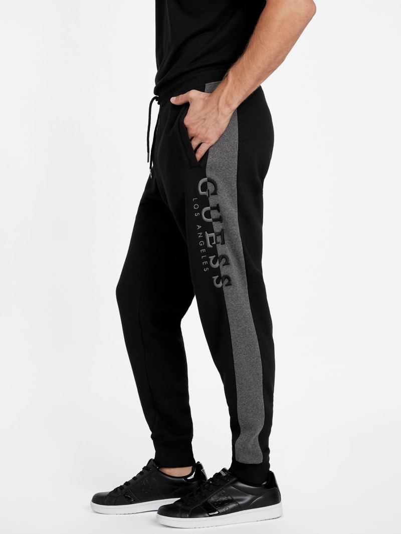 GUESS FACTORY Eco Andrew Logo Joggers - Black