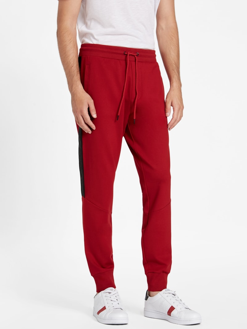 Jon Logo Tape Joggers | GUESS Factory