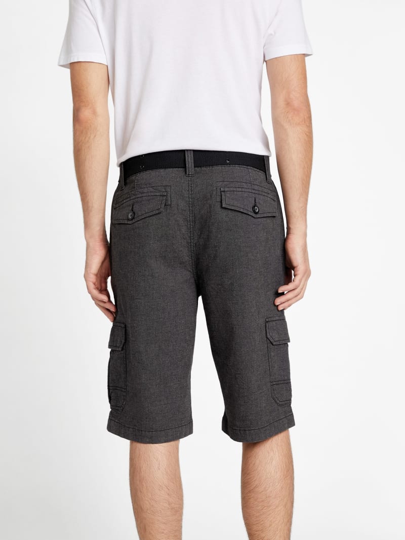 Karl Textured Cargo Shorts | GUESS Factory