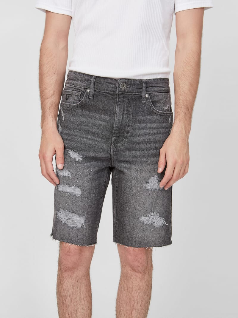 Destroyed jean shorts mens 2025
